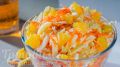 Сочный салат из пекинской капусты с апельсином и яблоком