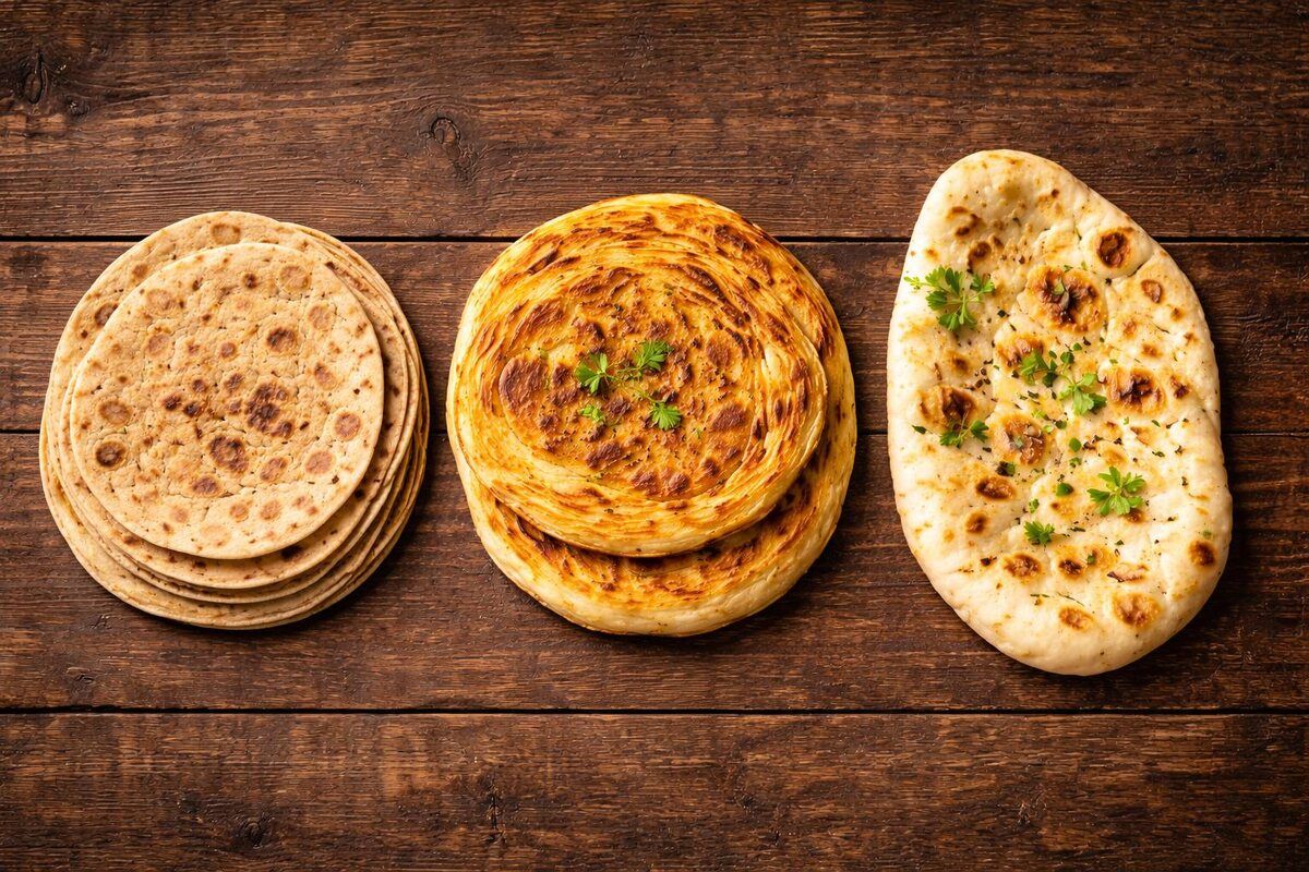 Мир индийских лепешек: что стоит знать о чапати, парате и наане