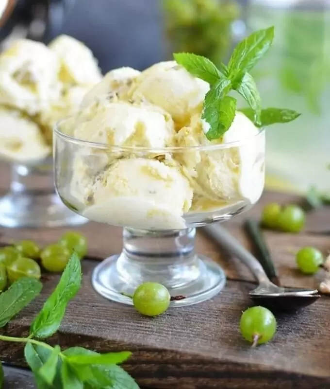 Летняя свежесть: восхитительное мороженое из крыжовника