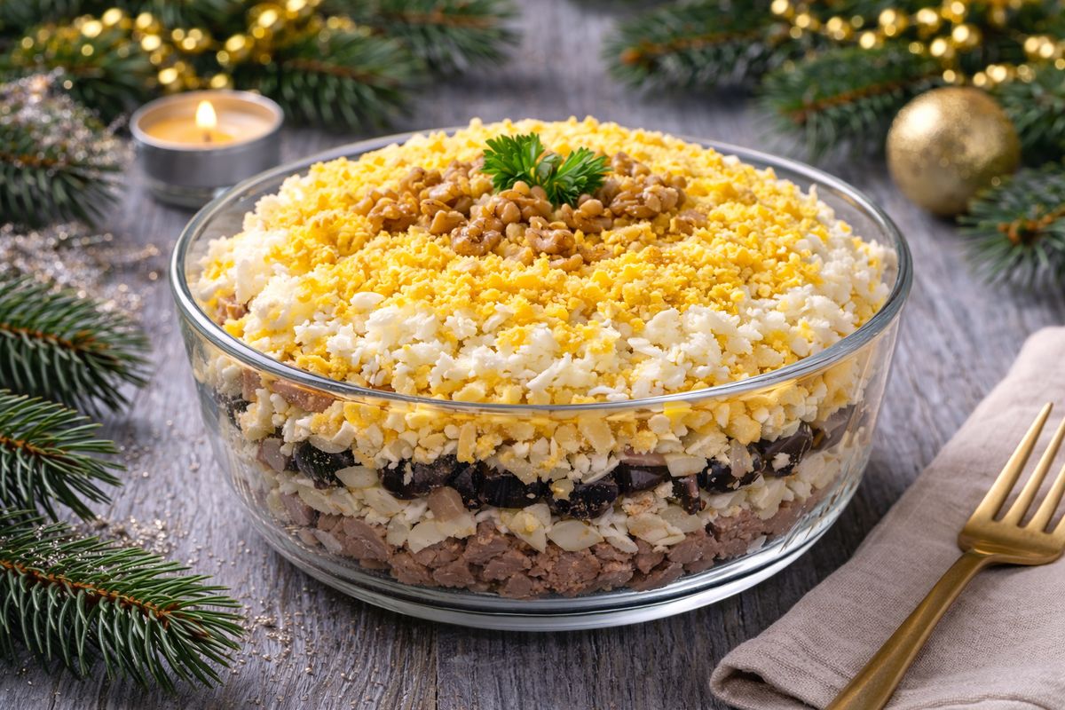 Графский салат с мясом и черносливом: изысканный выбор для любого торжества